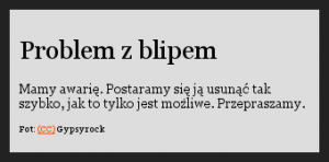 tym razem error code 500