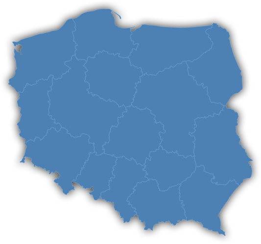 Interaktywna mapa Polski