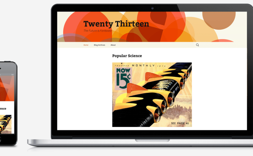 Twenty Thirteen theme
